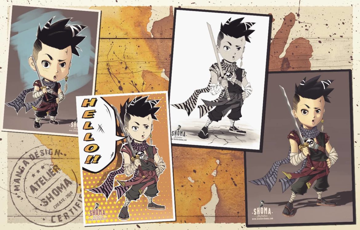 mockup travaux persos ninja boy compressé